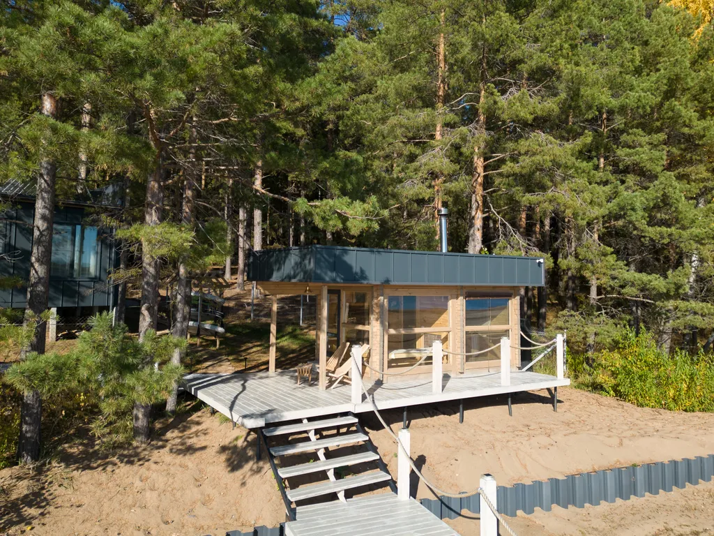 Комфортабельный дом у речного плёса