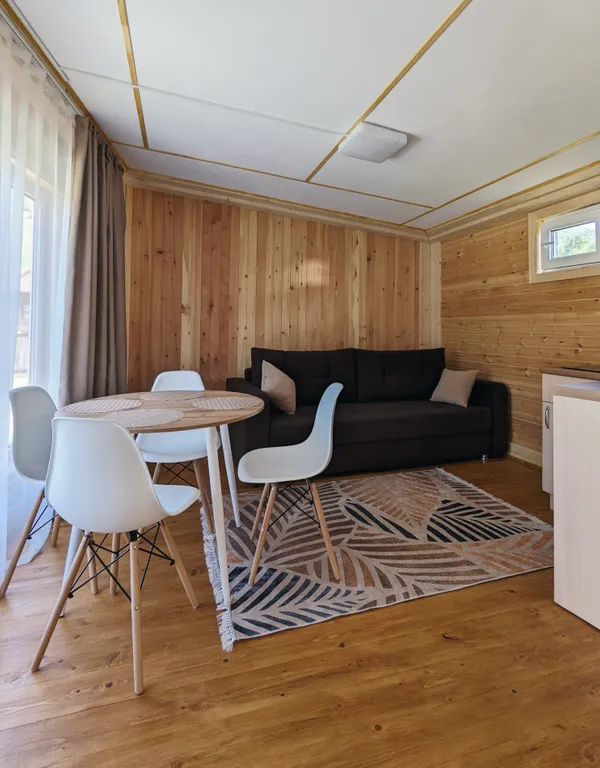 Уютный домик с панорамными окнами