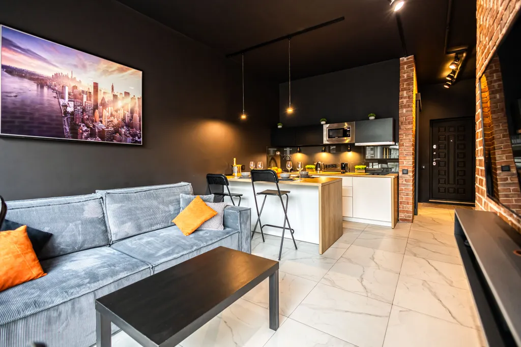 Квартира Квартира Двухкомнатный лофт с сауной в Лайнере — Москва