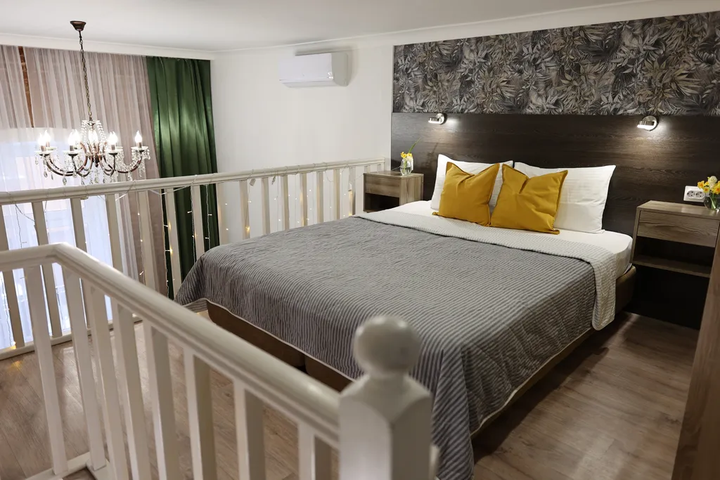 Квартира Квартира Студия Lux Red с балконом — Санкт-Петербург