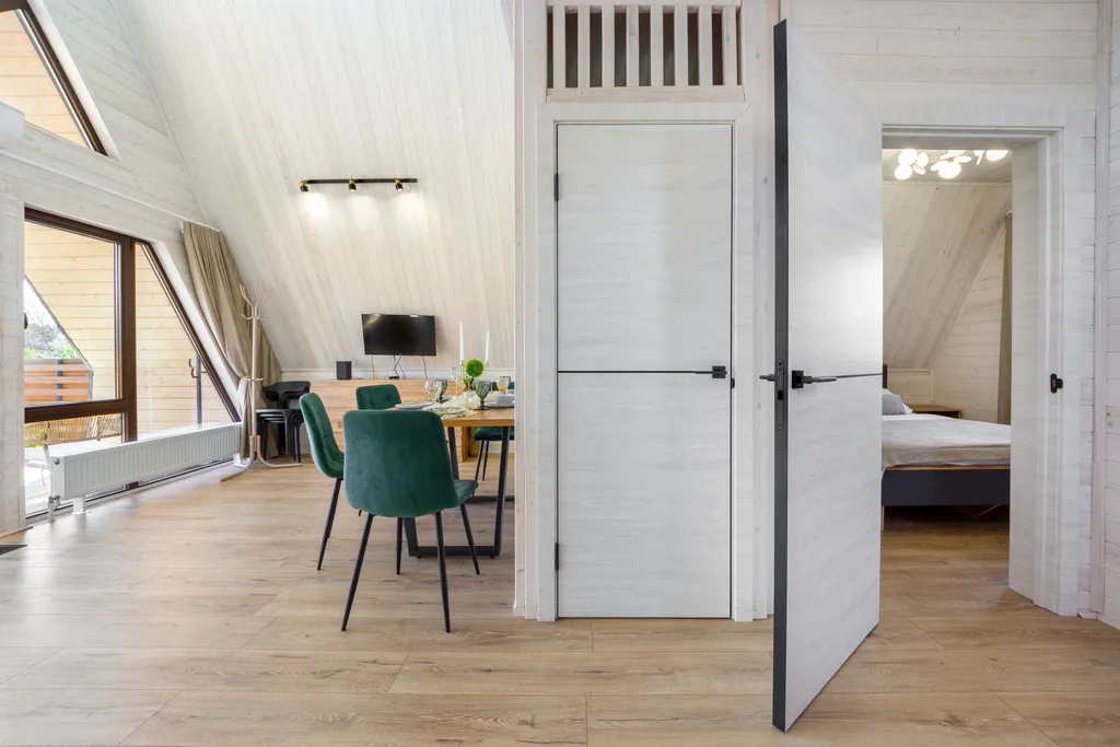 Aframe_kmv дом с джакузи желаемой температуры