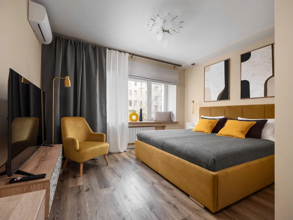 Квартира Квартира Стильная евродвушка в Пресненском районе у метро Белорусская — Москва