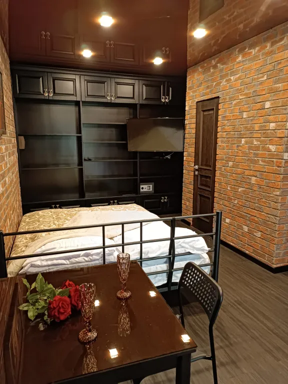 Квартира-студия с мангальной зоной