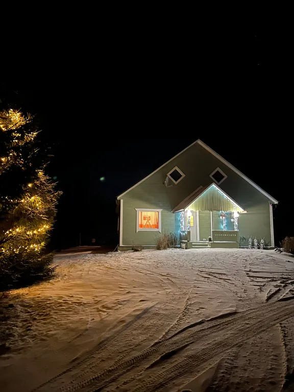 Дом c финской дровяной сауной и отдельной баней в Карелии