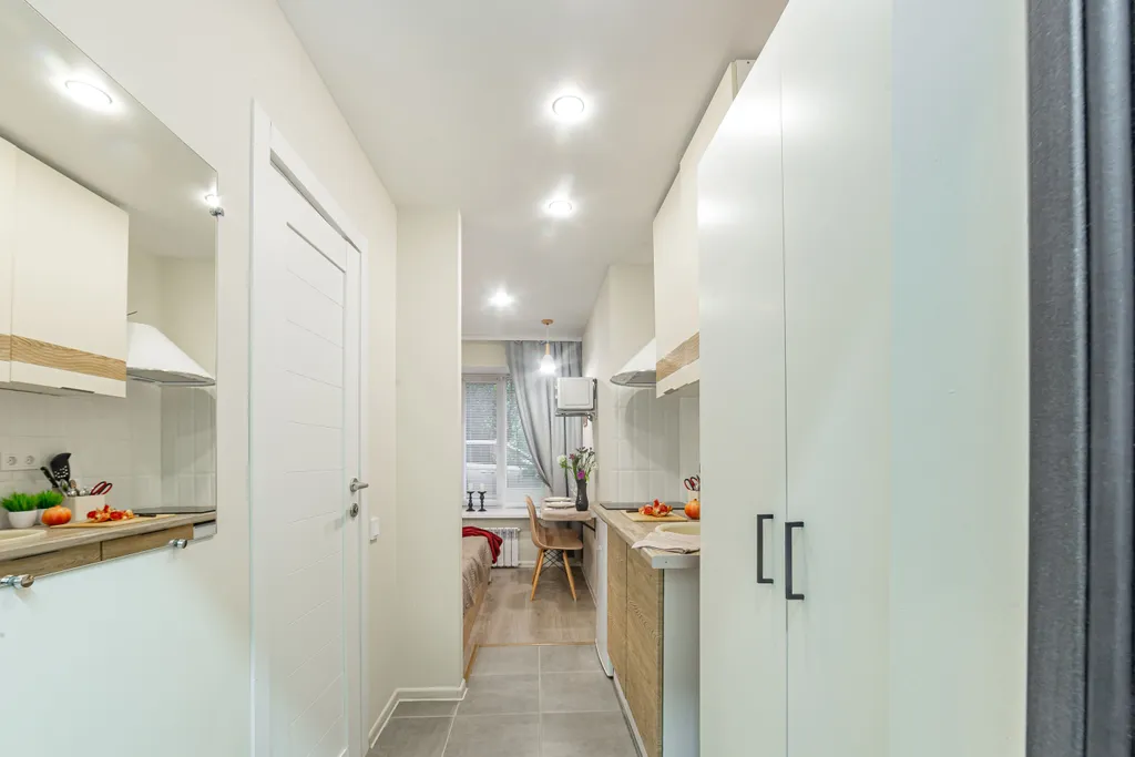Квартира-студия в центре 13,5 м2, 1 кровать