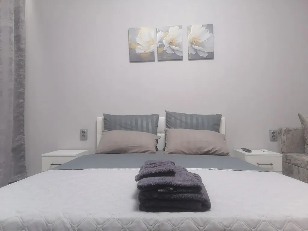 Уютная квартира с двуспальной кроватью