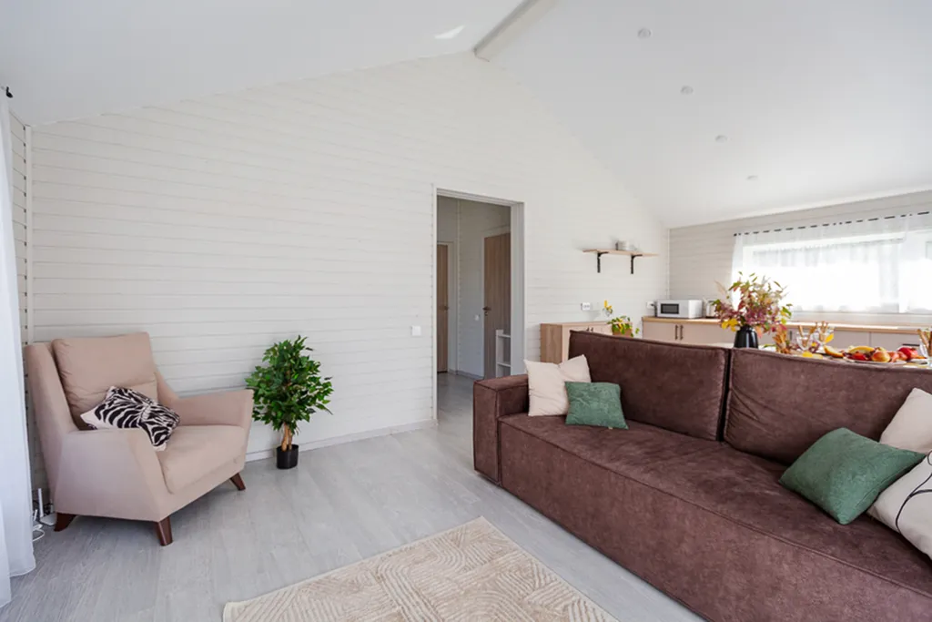 Озёрный дом с видом на живописный пруд