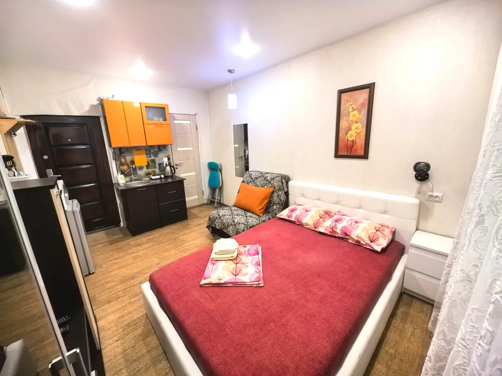 Уютная студия  с бесплатным Wi-Fi