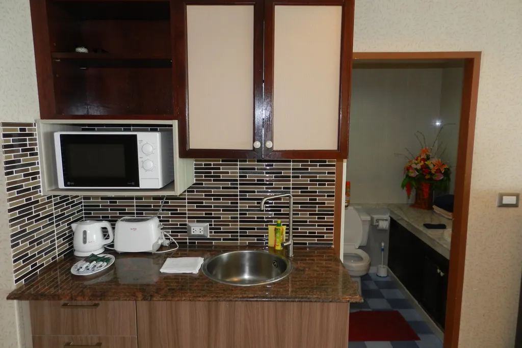 Студия с фронтальным видом на море, пляж Джомтьен