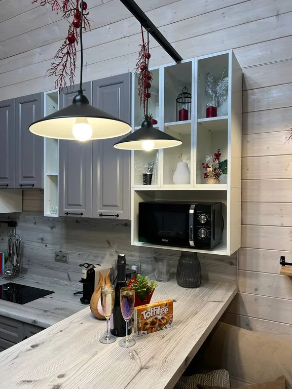 Коттедж Коттедж Комфортабельный барнхаус с баней и купелью для отдыха вдали от города — Шишкино