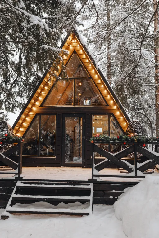 Коттедж A-frame на Горе Белой — аренда посуточно в Уралец