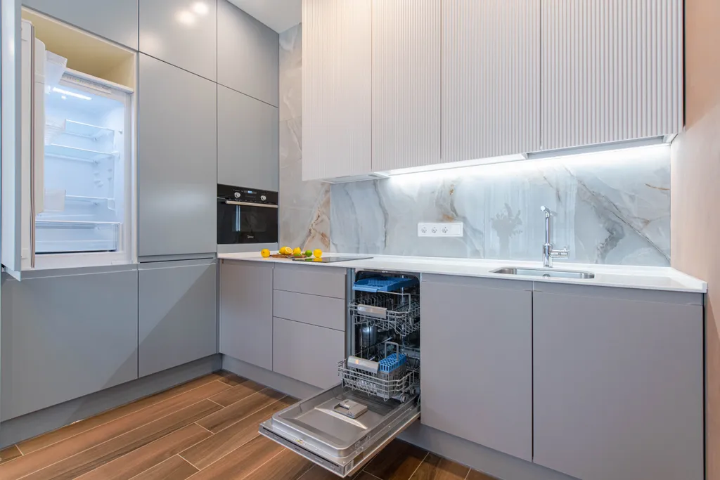 Дизайнерская квартира с камином в центре