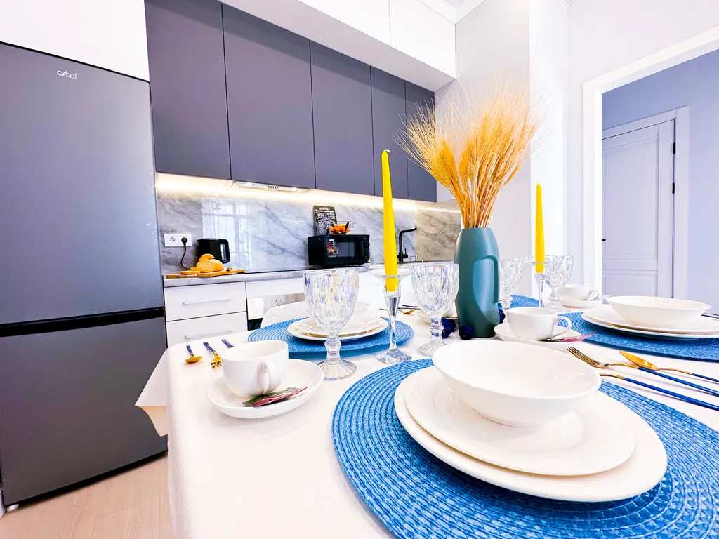 Уютный апартамент с видом с 22 этажа на город