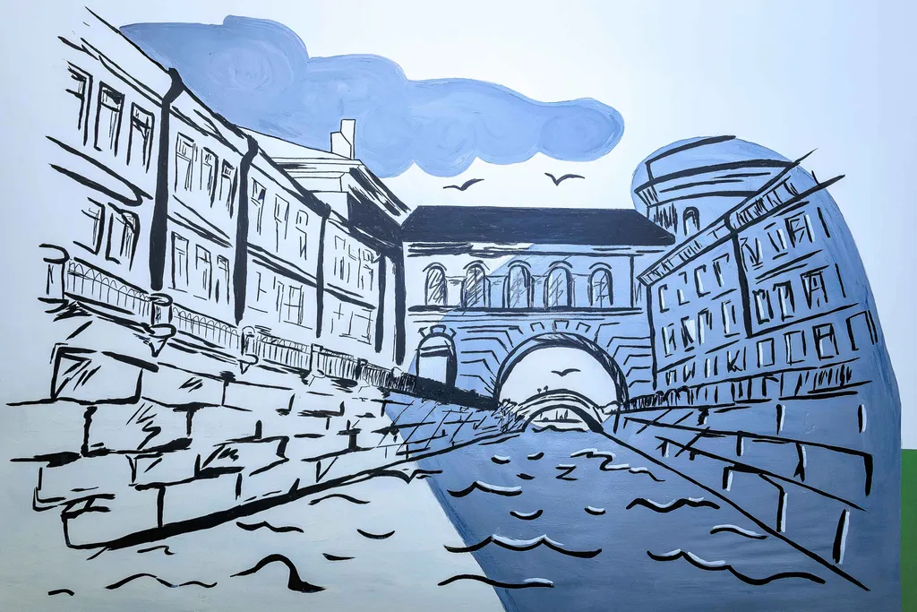 Типичный Питер у Эрмитажа