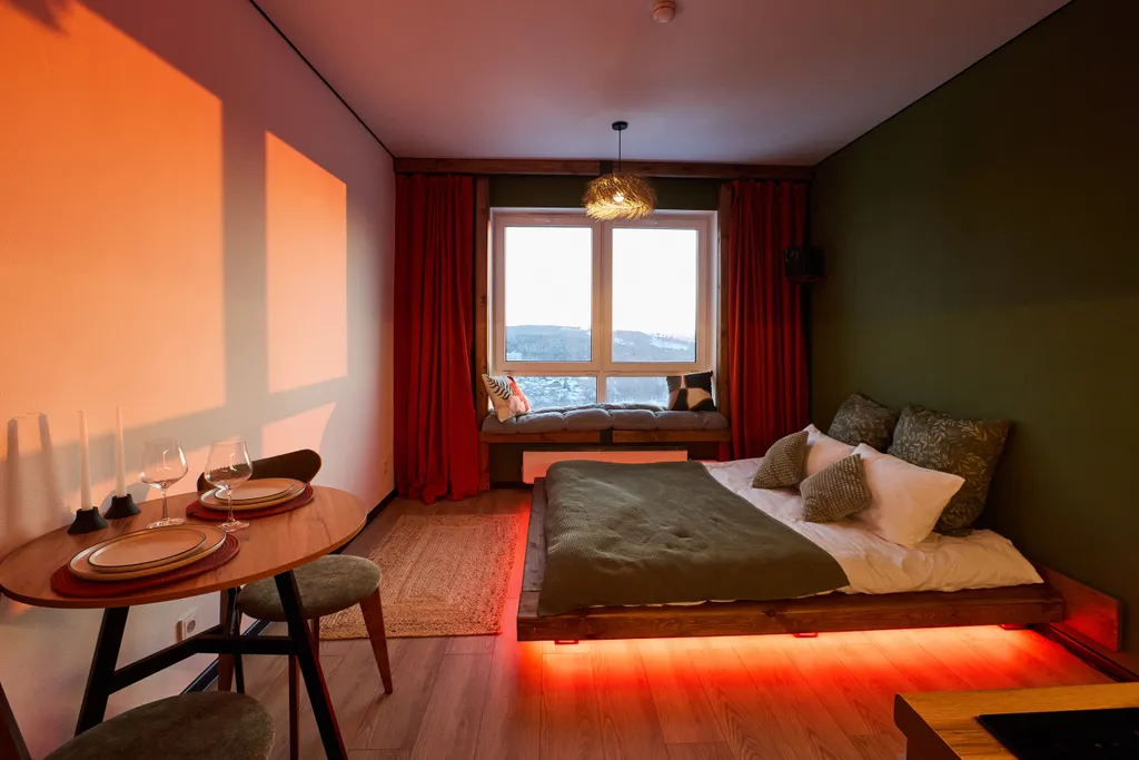 Квартира Квартира Романтичная студия с панорамным видом — Екатеринбург