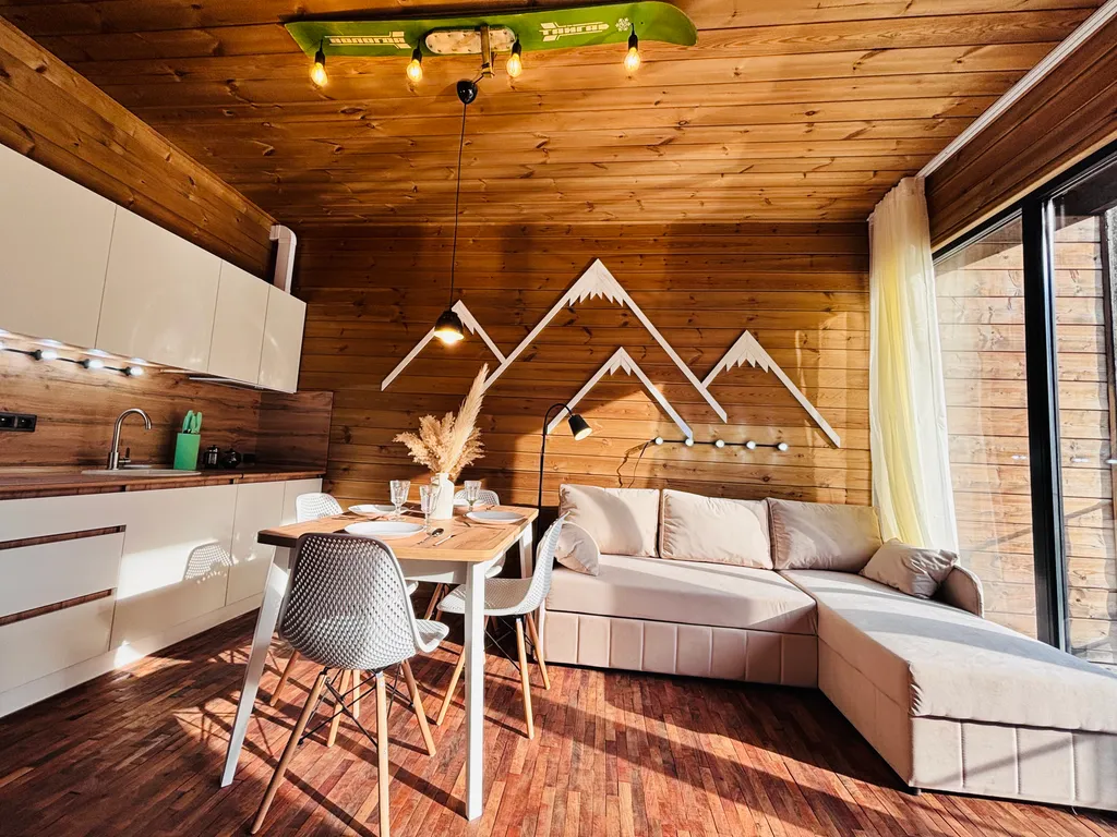 Апартаменты у озера с панорамой гор