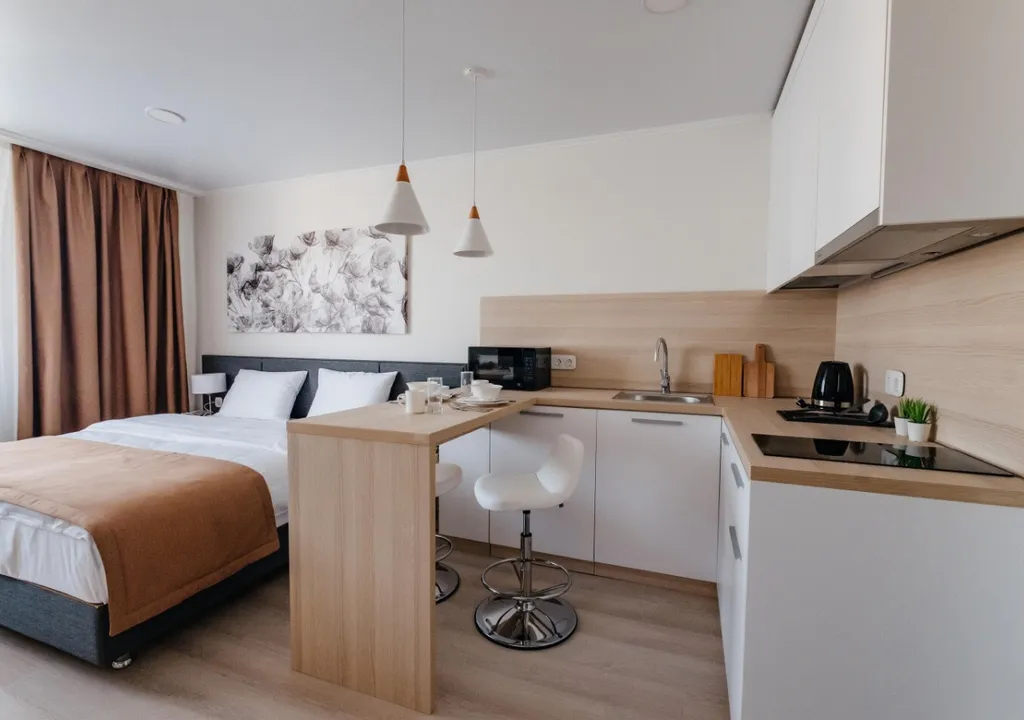 YES Апарт-отель | King-Size кровать, собственная кухня и уют как дома