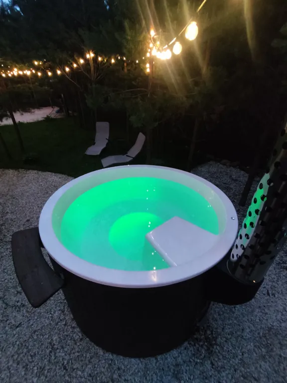 Домик, чан, баня в сосновом лесу, закрытая территория