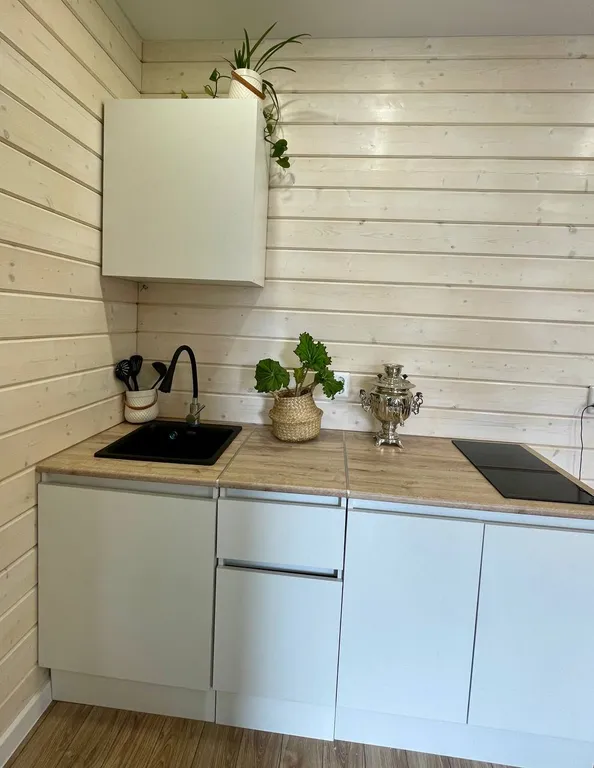 Скандинавский домик в историческом районе Сортавала у горы Кухавуори