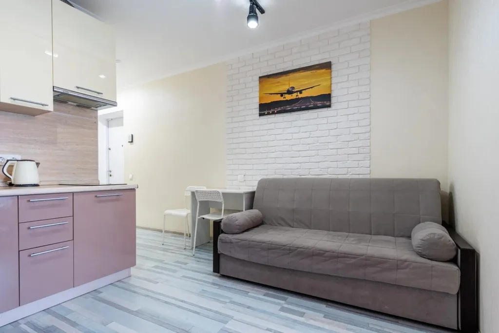 Apartment near Mega Khimki with a balcony
