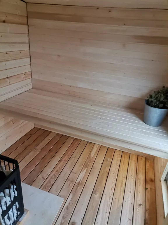 Дом у берёзы с баней в тихом месте возле леса и реки