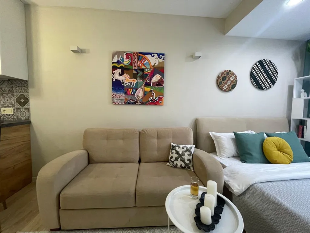 Этно студия Жетысу с прекрасным видом на горы