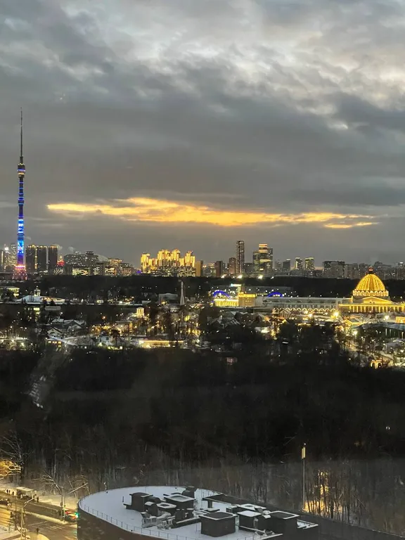 Квартира Квартира 2-комнатный апартамент De Luxe YES панорамный вид на ВДНХ и Останкино — Москва