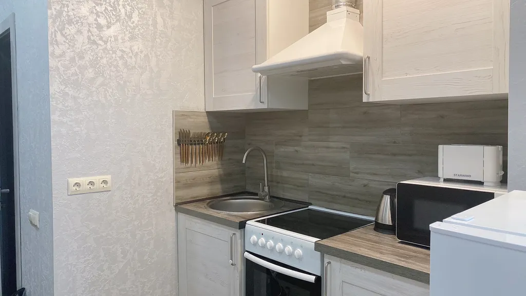 Квартира Квартира Уютная с панорамой на море,балконом, ванной,бассейном на территории ЖК — Адлер