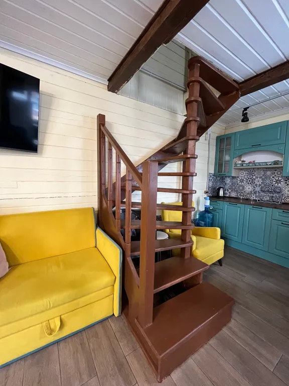 Домик на пруду, банька на дровах