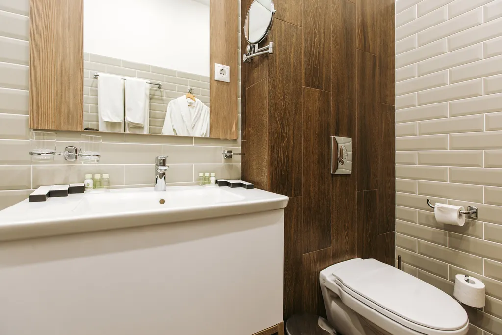 Номер люкс с двуспальной кроватью и диваном