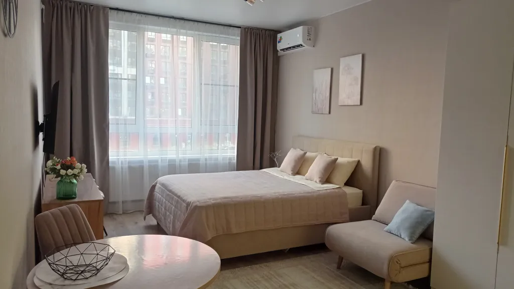 Уютная студия Grace в зеркальном доме ЖК Прокшино