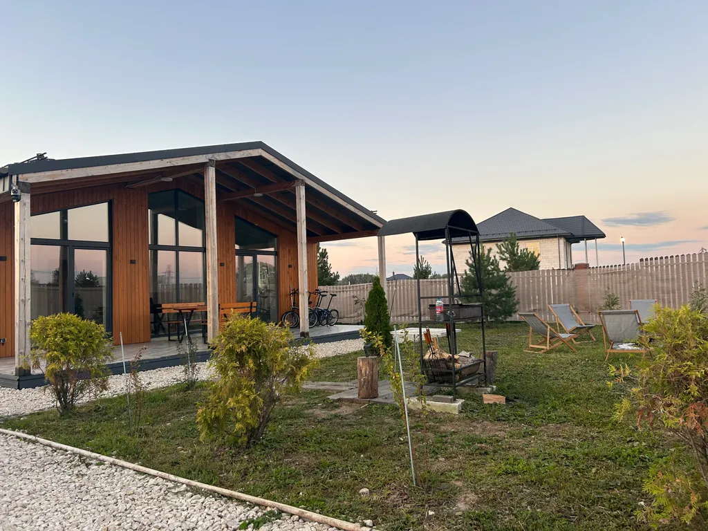 Эко-дом у озера с чаном, сауной и бильярдом