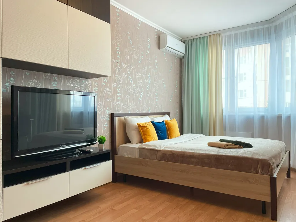 Просторная однокомнатная квартира до 4х гостей, с кондиционером