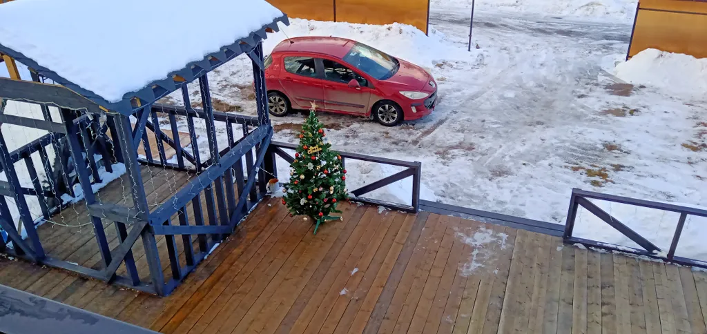 Большой а-фрейм дом с баней с сибирским чаном