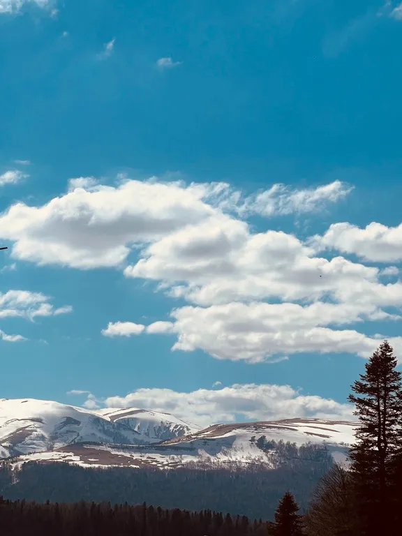 Номер люкс с видом на горы и всегда теплым бассейном