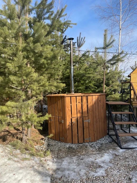 Уютный дом у леса с баней и чаном