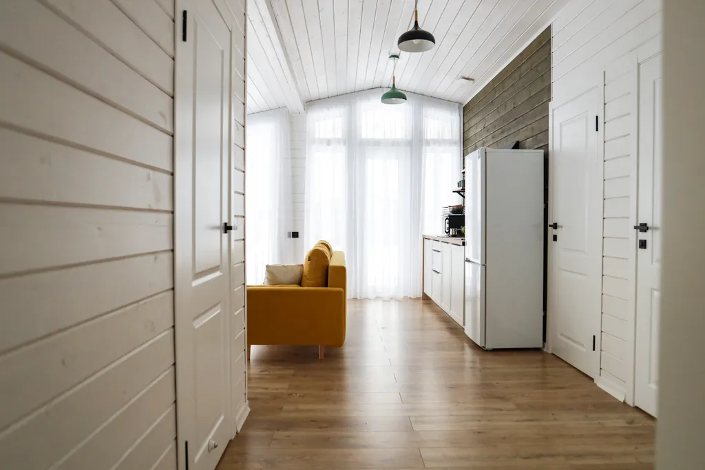 Стильный barnhouse с сауной