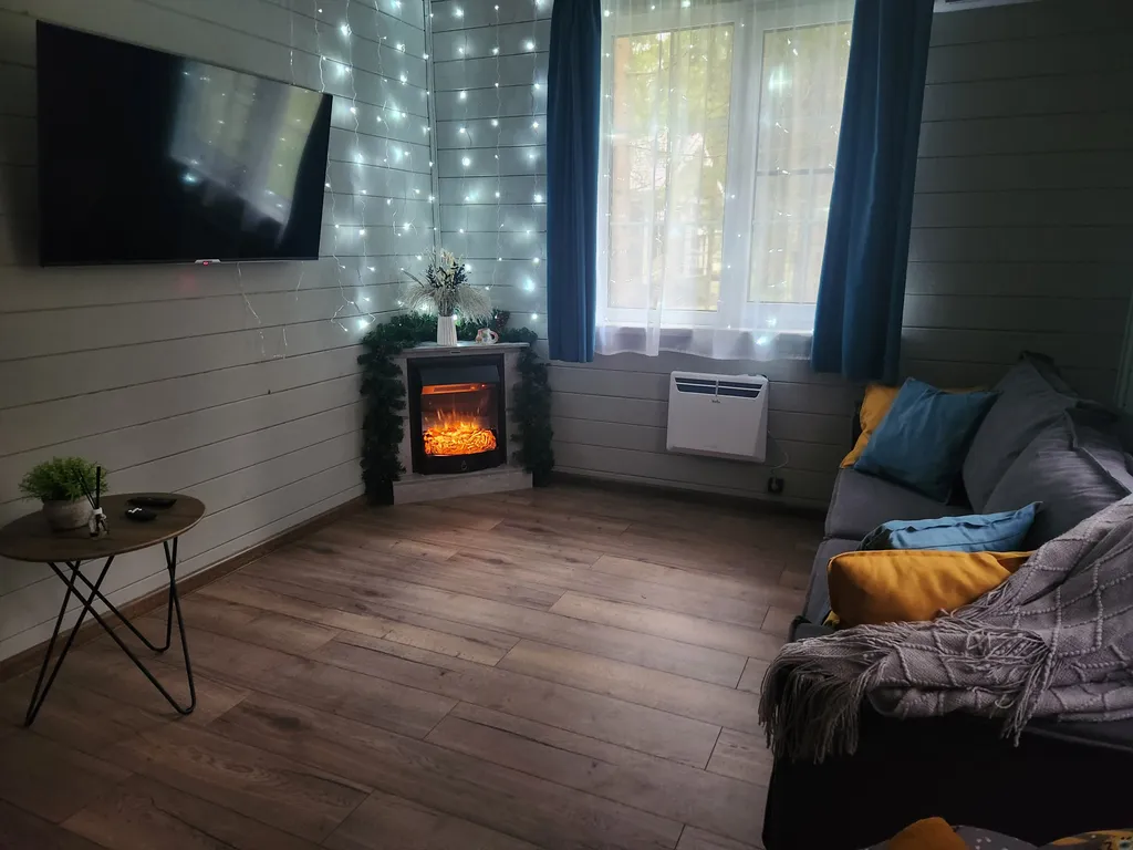 Коттедж Коттедж в Forest house с сауной в лесу — Никулино