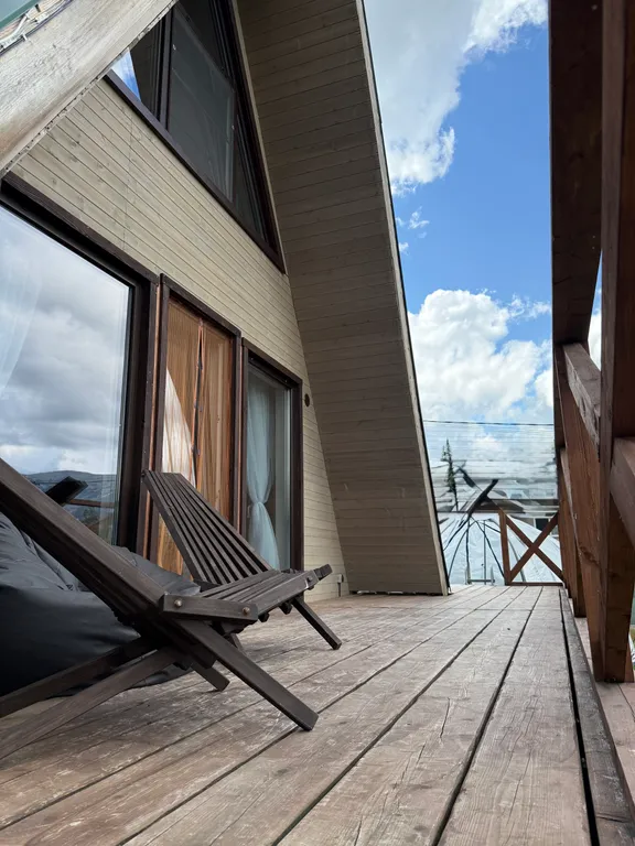 Коттедж Шерегеш, современный, уютный дом А-frаmе с панорамными окнами — Шерегеш