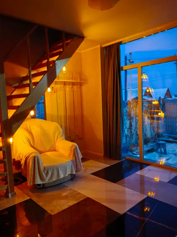 Атмосферный домик Геолог 1 с видом на горы