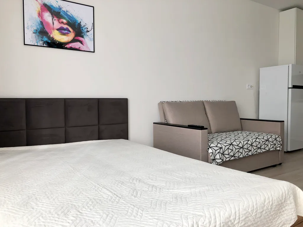 Просторная студия с красивым видом с высоты