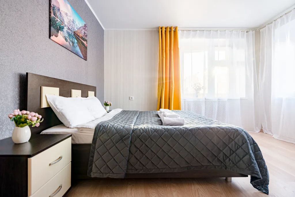 Комфортные апартаменты у залива, кондиционер, гостиничный сервис