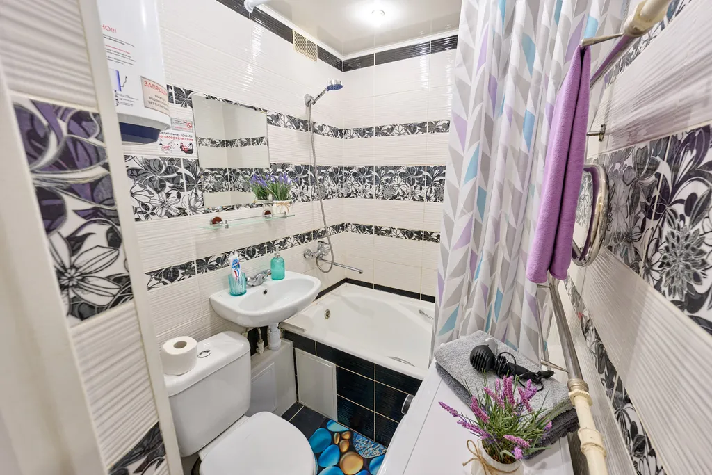 Однокомнатная квартира с балконом вместительность на 4 человека