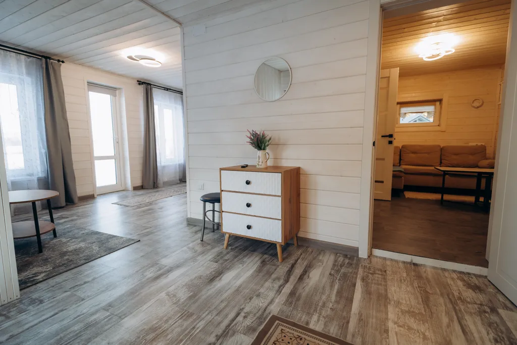 Уютный домик на берегу Ладожского озера с сауной и баней