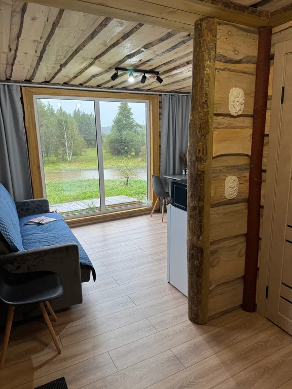 Дом с баней в лесу