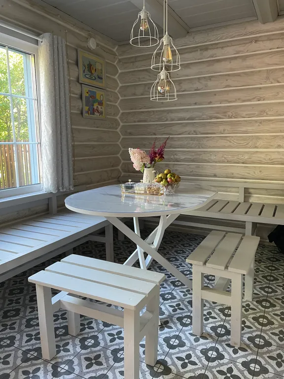 Коттедж Дом-баня в поселке около залива — Лебяжье