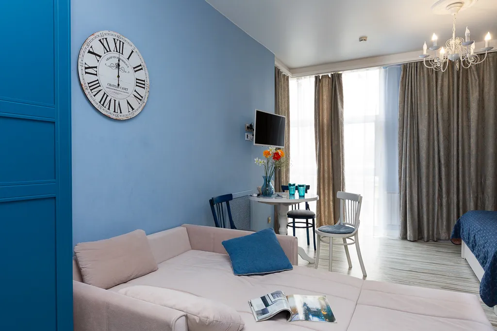 Апартамент с подсветкой в центре рядом с БЦ Высоцкий