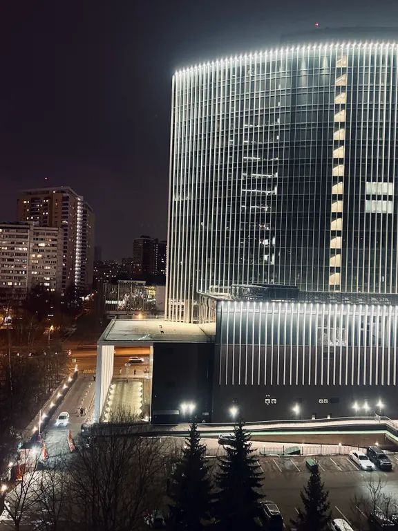 Квартира Квартира Элегантная студия с видом на город с кухней — Москва