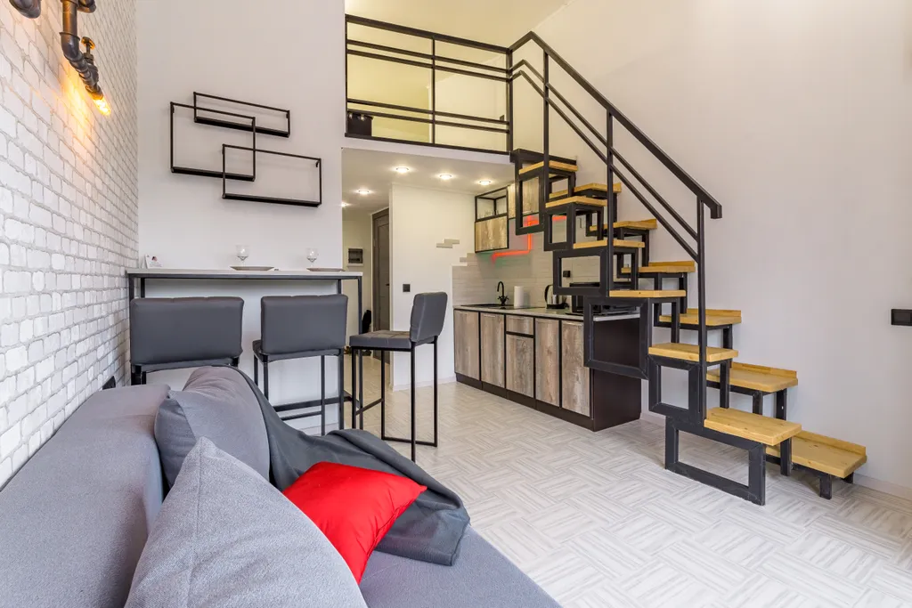 Квартира Квартира Двухуровневый лофт с подсветкой — Екатеринбург