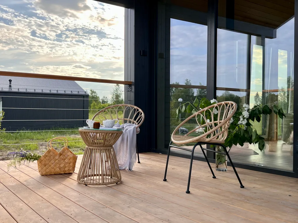 Побег из города, дом с сауной и камином